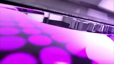 时尚的紫色三维标志演绎效果视频的预览图